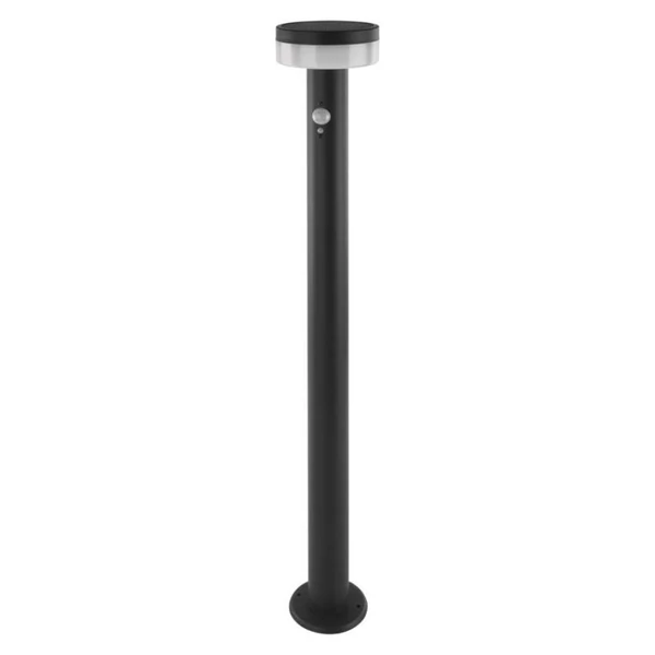 LED napelemes kerti oszloplámpa szürkületérzékelővel, TERION, 12,5 × 12,5 × 80 cm