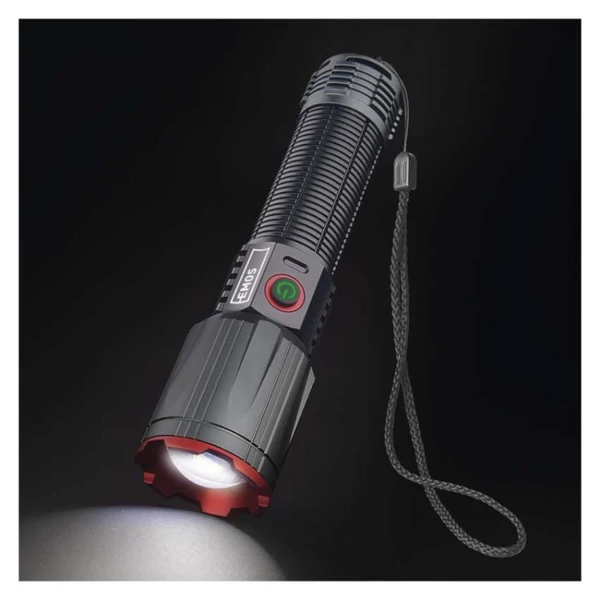 EMOS LED tölthető fém zseblámpa 3000 lm, 5000 mAh