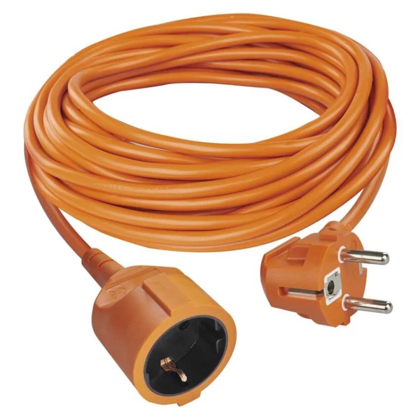 Hosszabbító 10 m / 1 aljzat / narancssárga / PVC / 250 V / 1,5 mm2
