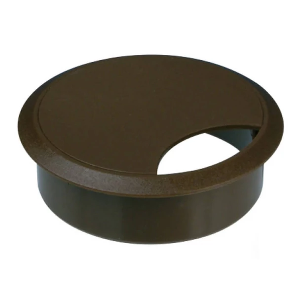 Kábelbevezető asztalba 59 mm Ø barna