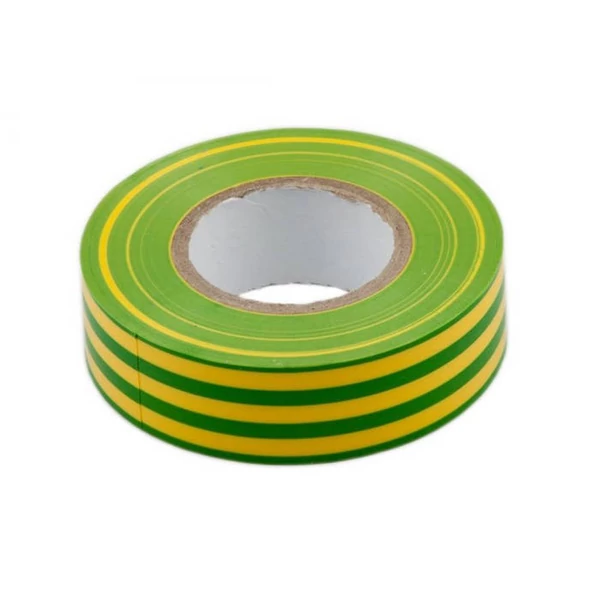 Szigetelőszalag, 19mm x 10m, zöld/sárga 18236