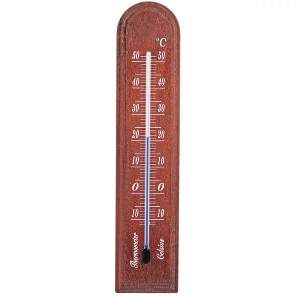 Hőmérő beltéri fa 42x205mm dió 3000235