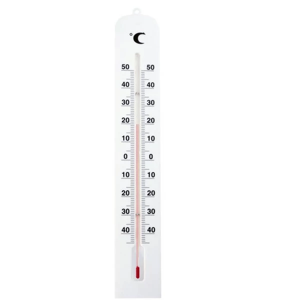 Hőmérő kül- és beltéri 66x405mm fehér 3000372