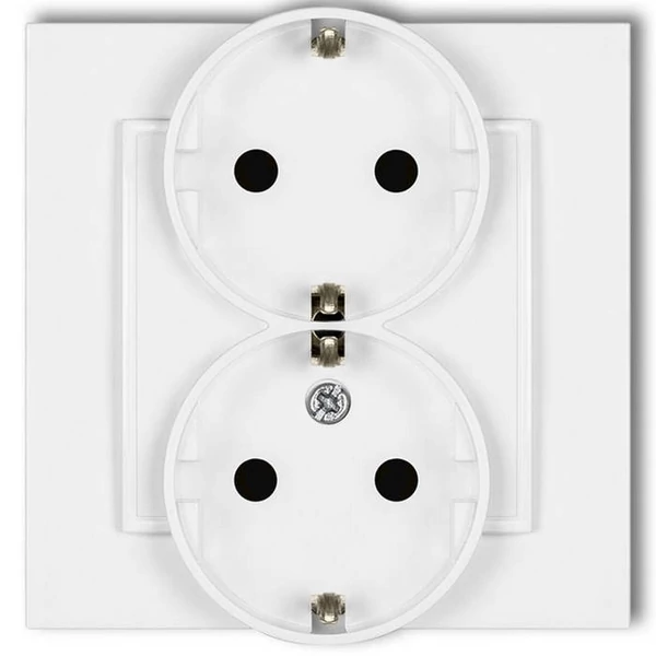 MINI dupla dugalj kerettel fehér 4108H