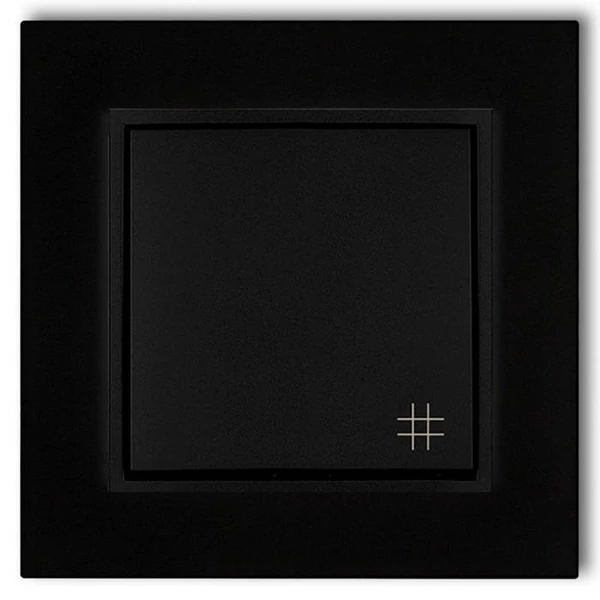 MINI keresztkapcsoló kerettel matt fekete 4132H