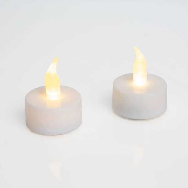 LED-es teamécses - fehér - 2 db / bliszter