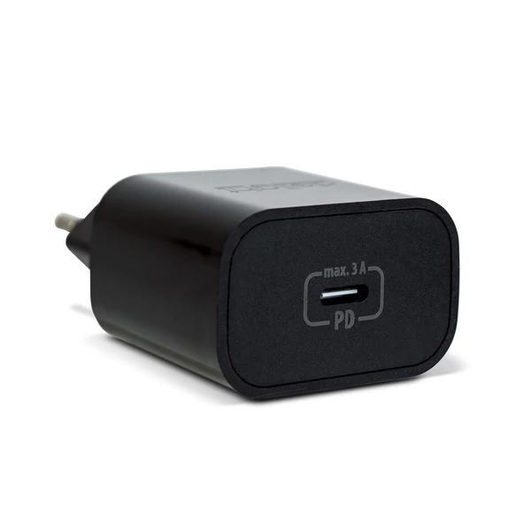 Adapter - Type-C - gyorstöltő, PD20W - fekete