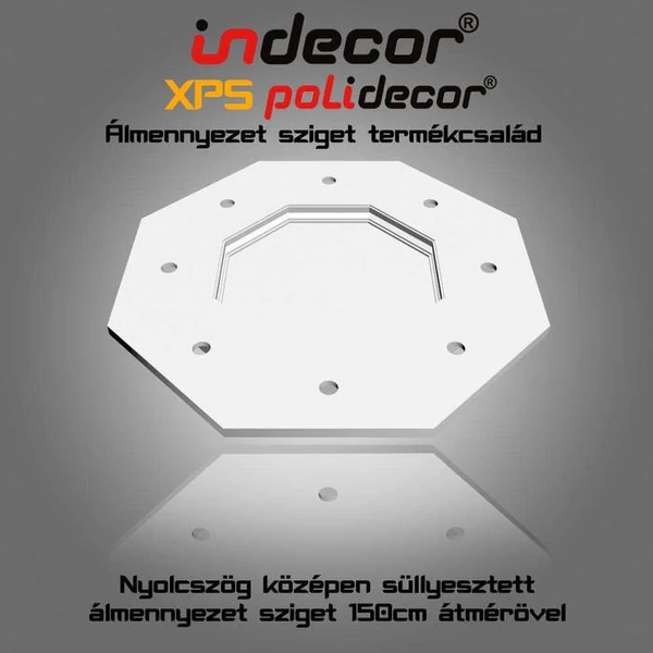 NY-150  Nyolcszög álmennyezet sziget test 150cm