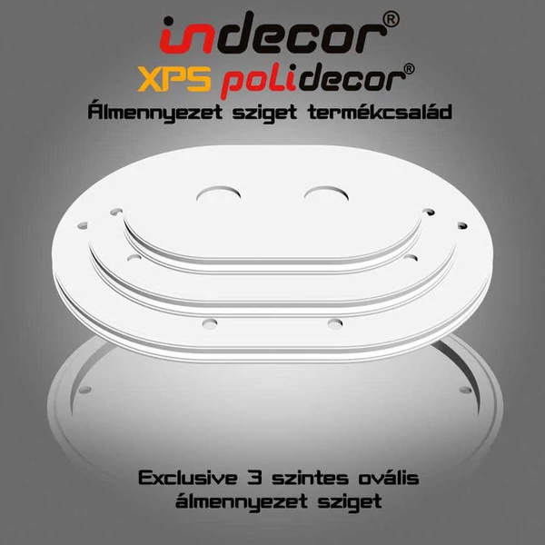 3L-O-150    3 lépcsős ovális álmennyezet sziget test