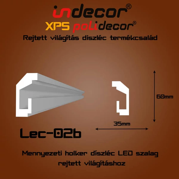 Lec-02B Mennyezeti rejtett világítás díszléc