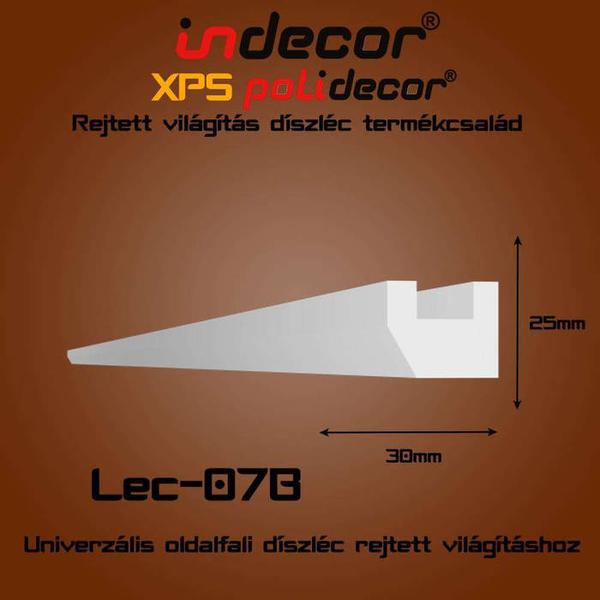 Lec-07B Univerzális oldalfali rejtett világítás díszléc
