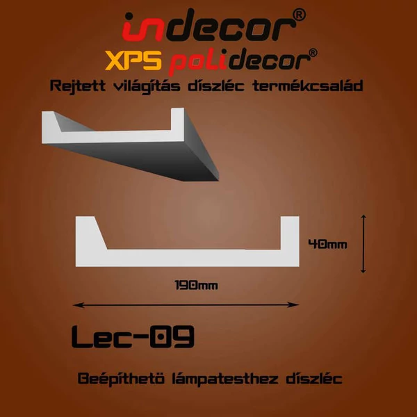 Lec-09 Beépíthető lámpatesthez díszléc