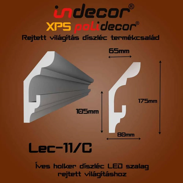 Lec-11C Rejtett világítás díszléc