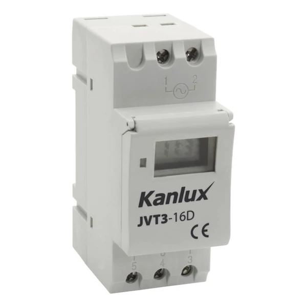 TH35 sínre szerelhető elektronikus időkapcsoló JVT3