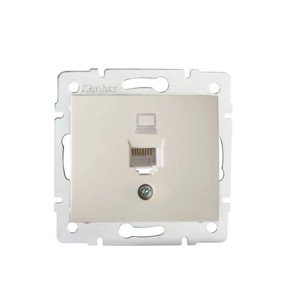 Szimpla számítógép-csatlakozó (2x RJ45Cat 5e Jack) DOMO