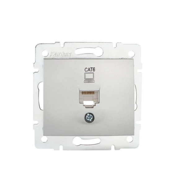 Szimpla számítógép-csatlakozó (RJ45Cat 6 Jack) DOMO