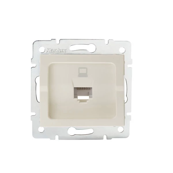 Szimpla számítógép-csatlakozó (2x RJ45Cat 5e Jack) LOGI