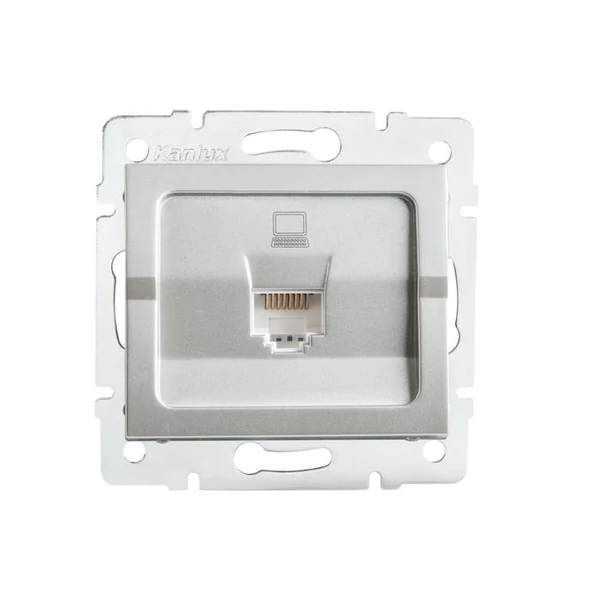 Szimpla számítógép-csatlakozó (2x RJ45Cat 5e Jack) LOGI
