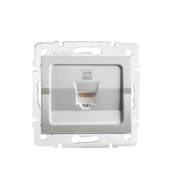 Szimpla számítógép-csatlakozó (RJ45Cat 6 Jack) LOGI